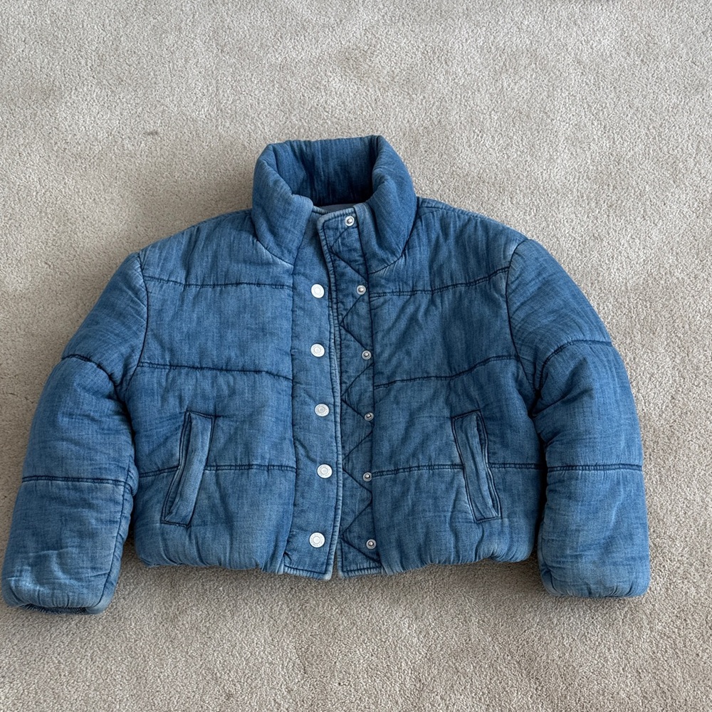 GAP Denim Blue Quilted Jacket